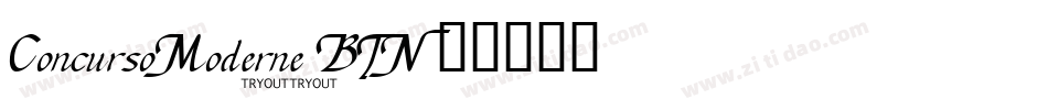 ConcursoModerne BTN字体转换